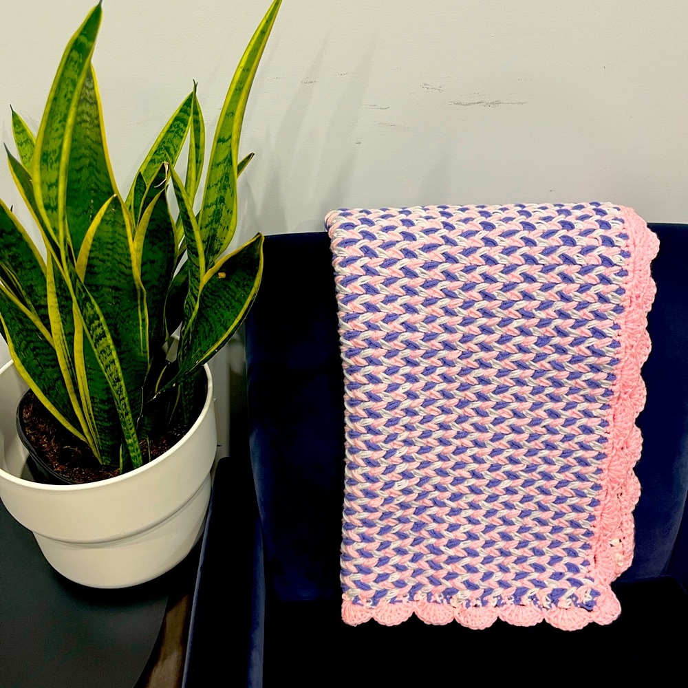 Hand Knit Baby Blanket